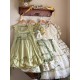 Mademoiselle Pearl Four Leaf Clover and Lime Blouse Apron Overdress JSK and Ops(Reservation/2 Colours/Full Payment Without Shipping)